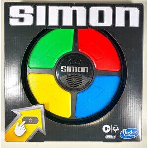 Multicolor Electronic Simon Game Repeat Patterns Exciting Lights and Sounds